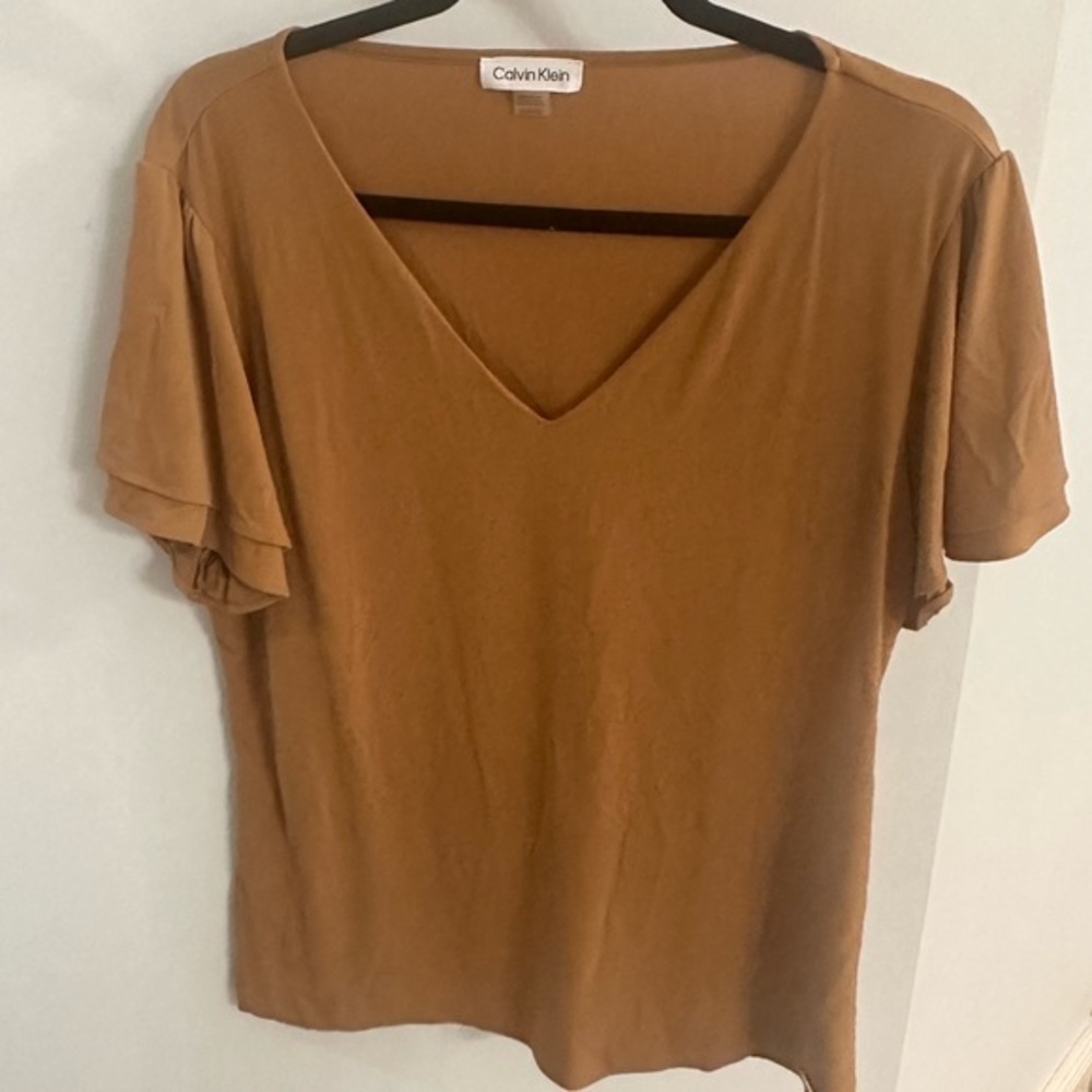 Calvin Klein dress top | size xl | camel color